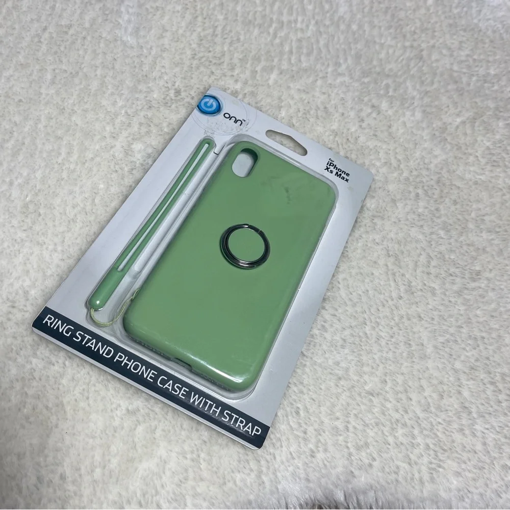 Onn iPhone XS Max Ring Stand Phone Case with Strap - Picture 7 of 9